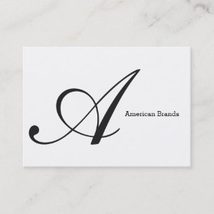 Serif Type Monogramm (Variation 3) Visitenkarte