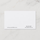 Serifentyp Monogramm / Marbled Grau Visitenkarte (Rückseite)