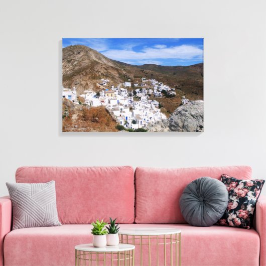 Serifos town leinwanddruck (Insitu (Wohnzimmer))