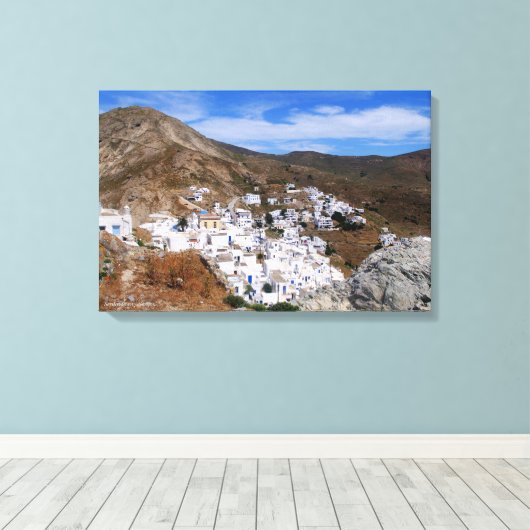 Serifos town leinwanddruck (Insitu (Holzboden))