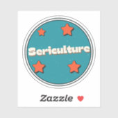 Serikultur Aufkleber (Blatt)