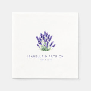 Seriös-lila Blumengebinde Lavendel Serviette