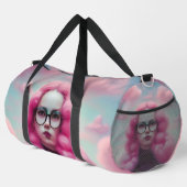 Seriös rosa Haare Duffle Bag (Rechte Ecke)