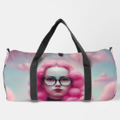 Seriös rosa Haare Duffle Bag (Rückseite)