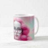 Seriös rosa Haare Kaffeetasse (VorderseiteRechts)