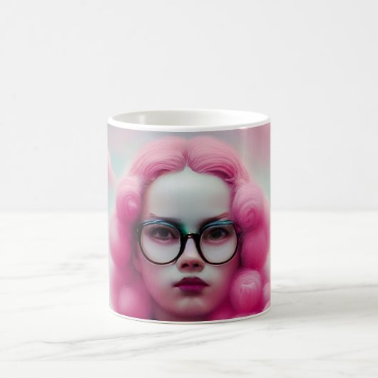 Seriös rosa Haare Kaffeetasse (Mittel)