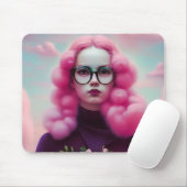 Seriös rosa Haare Mousepad (Mit Mouse)