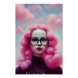 Seriös rosa Haare Poster