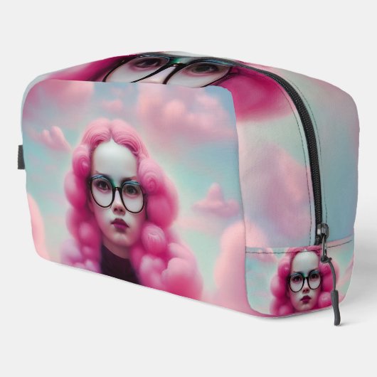 Seriös rosa Haare Waschbeutel (Rechte Ecke)