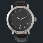 Seriös schwarze rückwärtige Uhr<br><div class="desc">Diese dramatischen Uhren sind perfekt für den Freund, der etwas anders ist. Gegenüber dem Uhrzeigersinn für Personen, die immer pünktlich kurz sind - oder einfach gewollt haben, die Uhr zu einer früheren Zeit zurückzudrehen. Dieses hat einen schwarzen, soliden Hintergrund mit weißen Ziffern, die in feuerrot beschattet sind. Obwohl die Zahlen...</div>