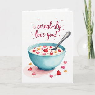 Seriöse Cereal-Liebeskarte Karte