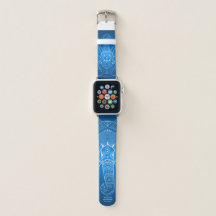 Seriöse Elefant Two - Blue Apple Watch Band