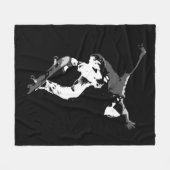 Seriöse Luft - Skateboarder Fleecedecke (Vorderseite (Horizontal))