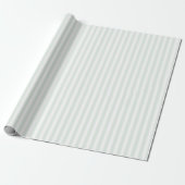 Seriöse Minze-Minimalist-Streifen Geschenkpapier (Ungerollt)