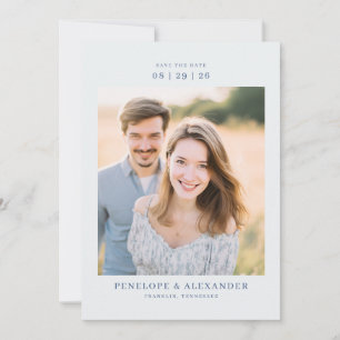 Seriöse neutrale minimalistische Fotografie Save The Date