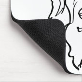 Seriöse Seite des Goldenen Retrievers: Personalisi Mousepad (Ecke)