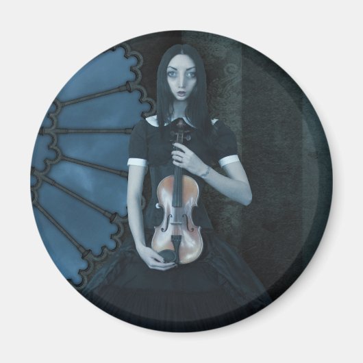 Seriöse surreale Kunst des Viktorianischen Gothic- Magnet (Vorne)