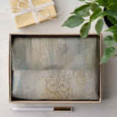 Seriöse Waldreflexions-Decoupage-Landschaft Seidenpapier (Geschenk)