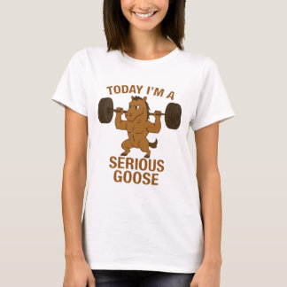 Seriöser Gänse-Funny-Animal-T - Shirt