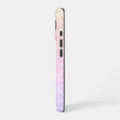 Seriöses Lavendel- und Minz-Mandala-Geometrie-Kach iPhone 16 Hülle (Linke Seite)