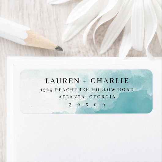 Seriöses Wasserfarbenblau (Insitu)