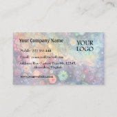 Seriosität bei mehrfarbigen Pastellfarben - Inhalt Visitenkarte (Rückseite)