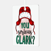Serious Clark Ornament Aus Metall (Vorderseite links)