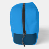 Serious Classic Minimal Simple Blue Waschbeutel (Rechts)