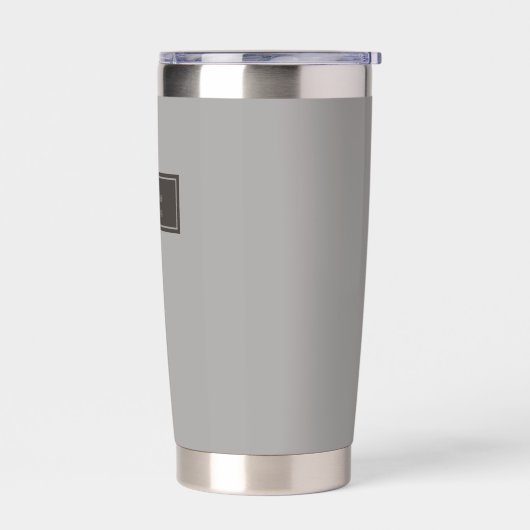 Serious Classic Minimal Simple Grey Thermobecher (Links)