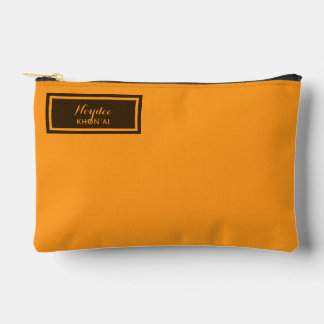 Serious Classic Minimal Simple Orange Zubehörtasche