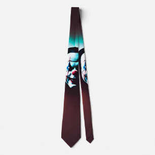 Serious Clown Neck Tie Krawatte
