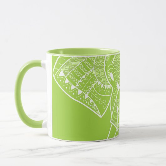 Serious Elephant Green - 10 oz Combo Tasse (Links)