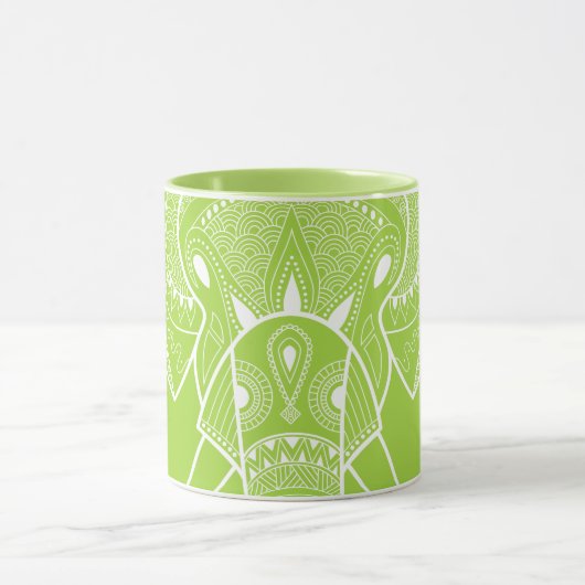 Serious Elephant Green - 10 oz Combo Tasse (Zentrum)