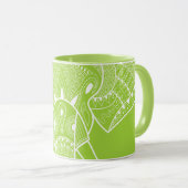 Serious Elephant Green - 10 oz Combo Tasse (VorderseiteRechts)