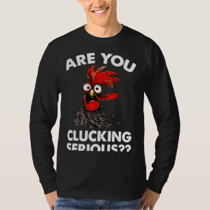 Serious Farmer Chicken   T-Shirt