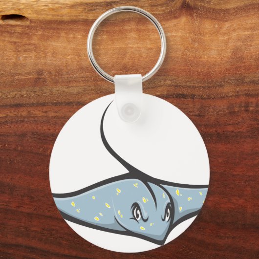 Serious Stingray Fish Schlüsselanhänger (Vorderseite)