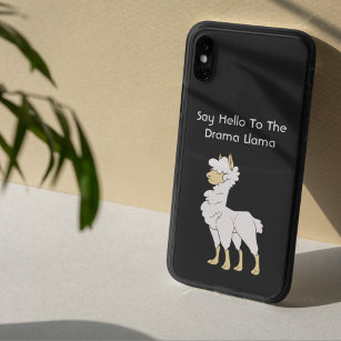 Serious White Curly Haired Llama Case-Mate iPhone Hülle