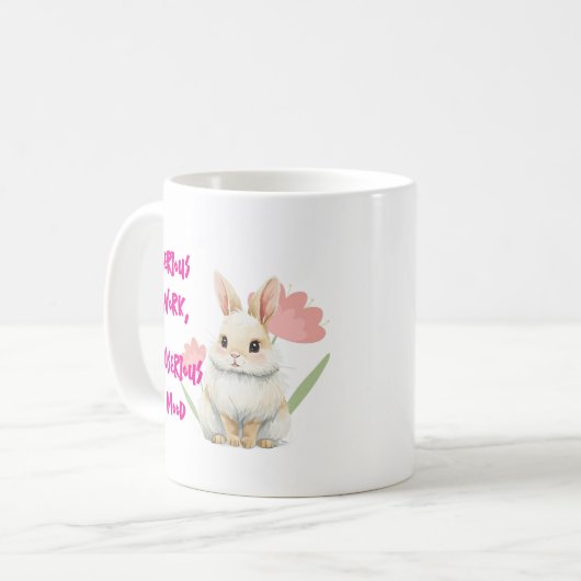 Serious work, unserious mood kaffeetasse (Vorderseite Links)