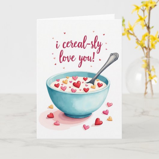 Seriously Cereal Love Card Karte (Gelbe Blume)