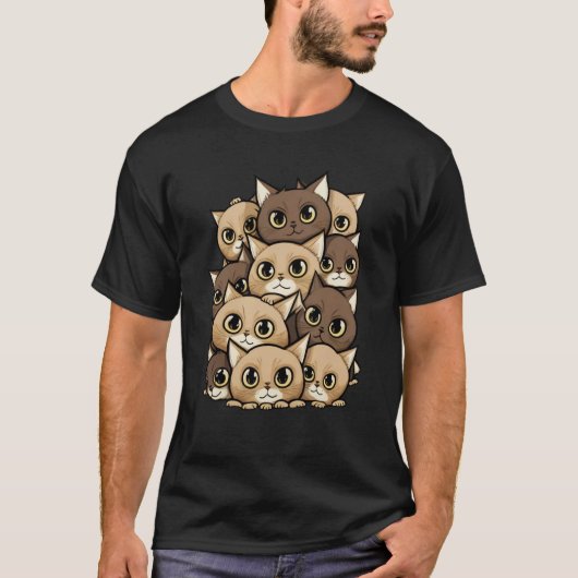 Seriously Cute Pile Of Cats And Kittens 3 T-Shirt (Vorderseite)