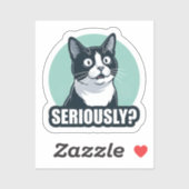 Seriously? Funny Dog Sticker | Sarcastic Reaction (Blatt)
