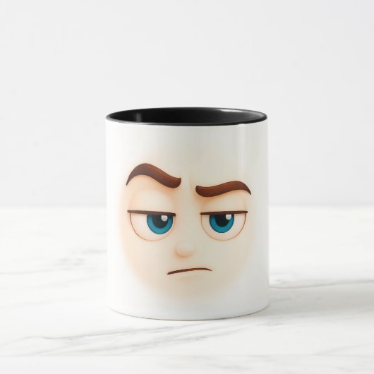 Seriously? unimpressed blue eyed emoji mood tasse (Zentrum)