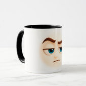 Seriously? unimpressed blue eyed emoji mood tasse (Vorderseite Links)