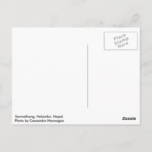 Sermathang Postcard Postkarte (Rückseite)
