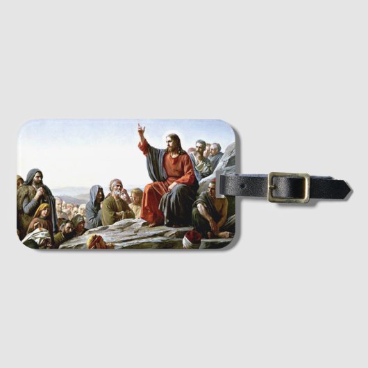 Sermon auf dem Berg - Gemälde von Carl Bloch Gepäckanhänger (Vorderseite (Horizontal))