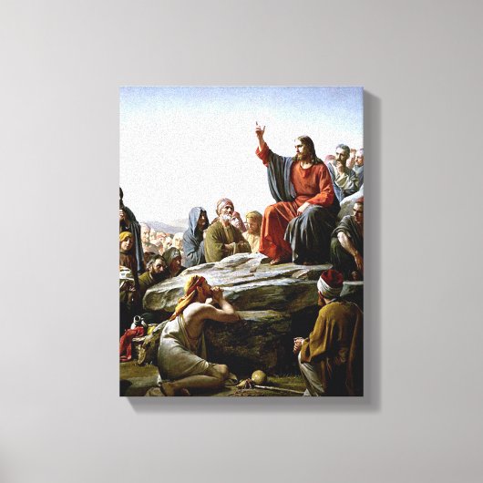 Sermon auf dem Berg - Gemälde von Carl Bloch Leinwanddruck (Vorderseite)
