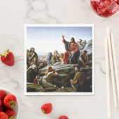 Sermon auf dem Berg - Gemälde von Carl Bloch Serviette (Beispiel)