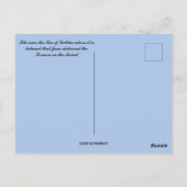 Sermon auf dem Berg in der Nähe von Galiläa Postkarte (Rückseite)