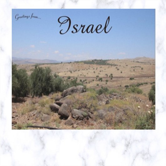 Sermon auf dem Berg in der Nähe von Galiläa Postkarte