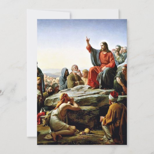 Sermon auf dem Berg Karte (Vorderseite)